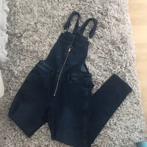 H&M O-ring jumpsuit denim overalls